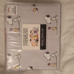 Queen Size Peanuts Sheet Set